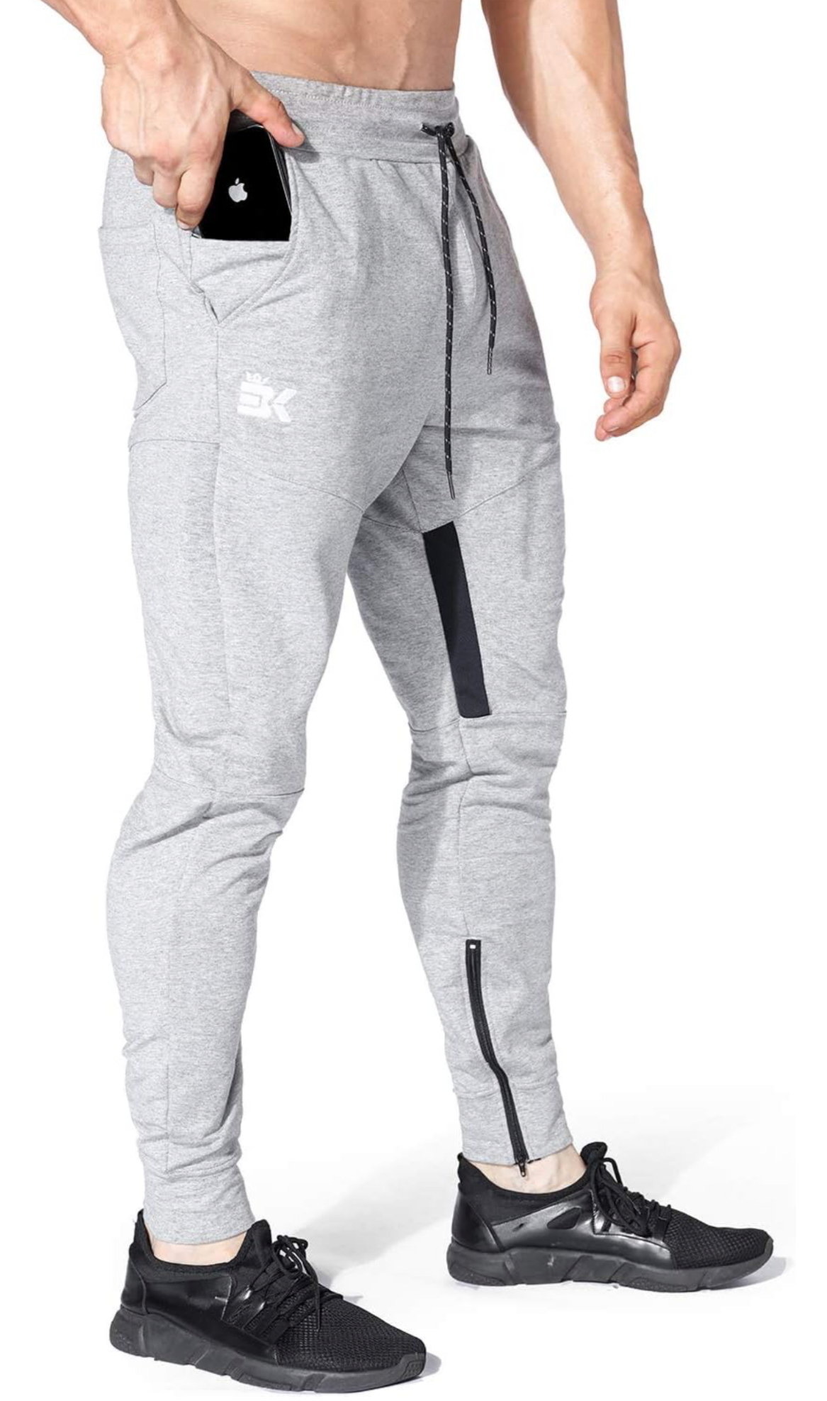 Men Stripe Gym Joggers Pants