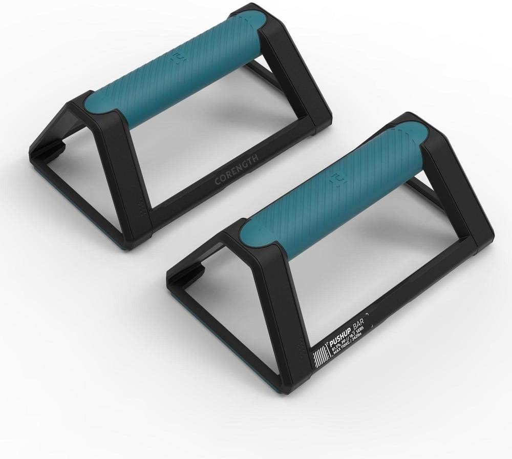 Push Up Bars Unique Size Blue