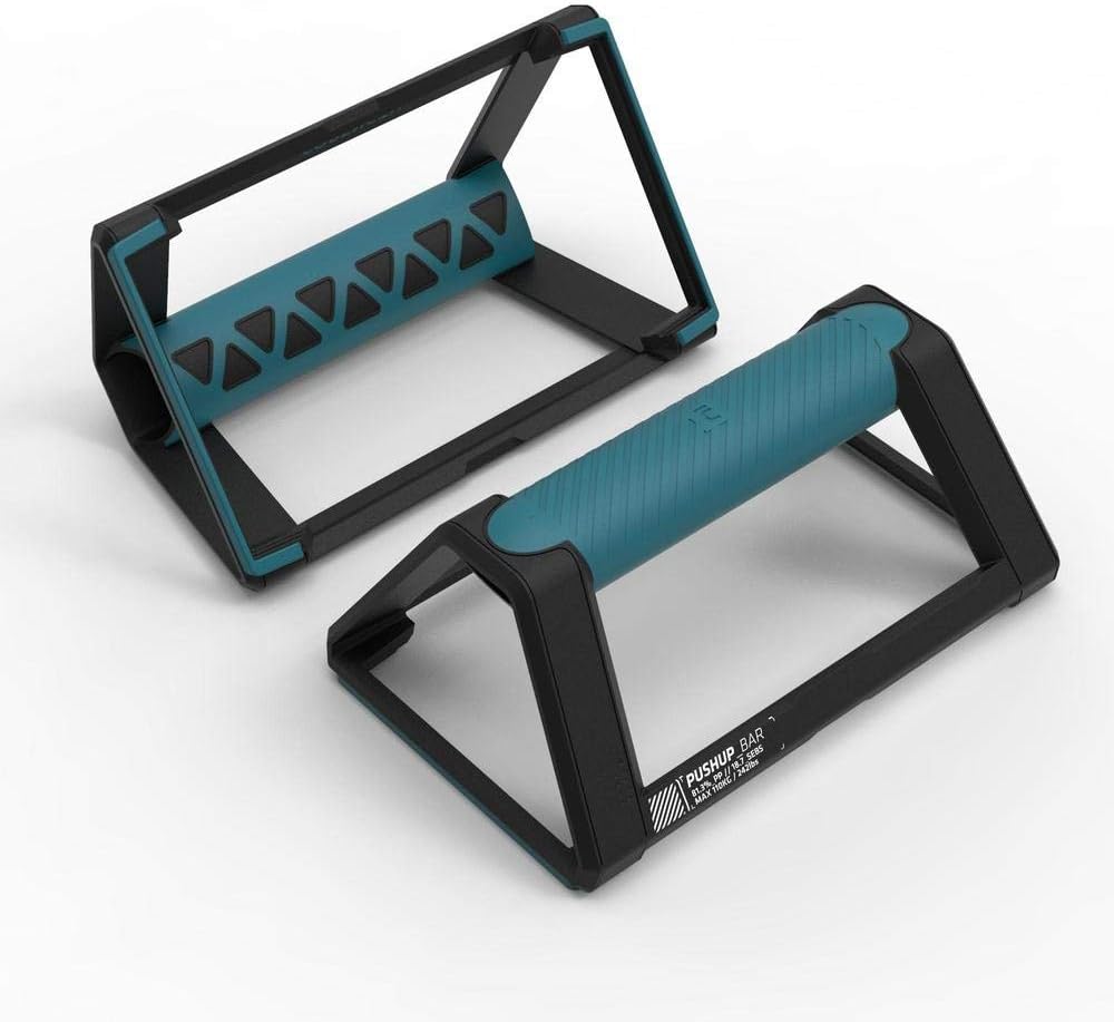 Push Up Bars Unique Size Blue