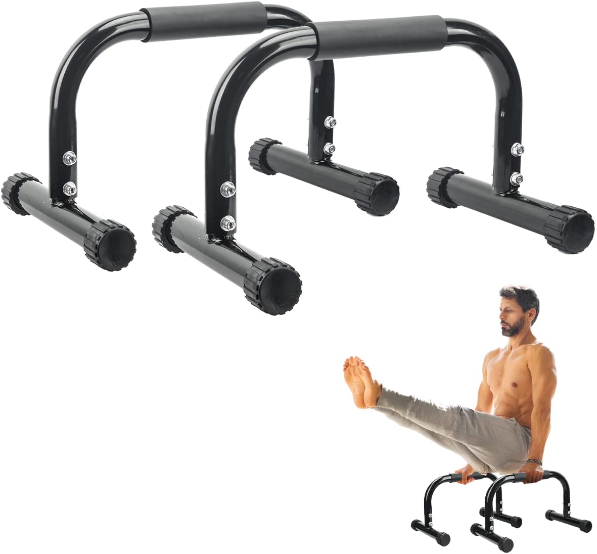 Push Up Bars Strength Training