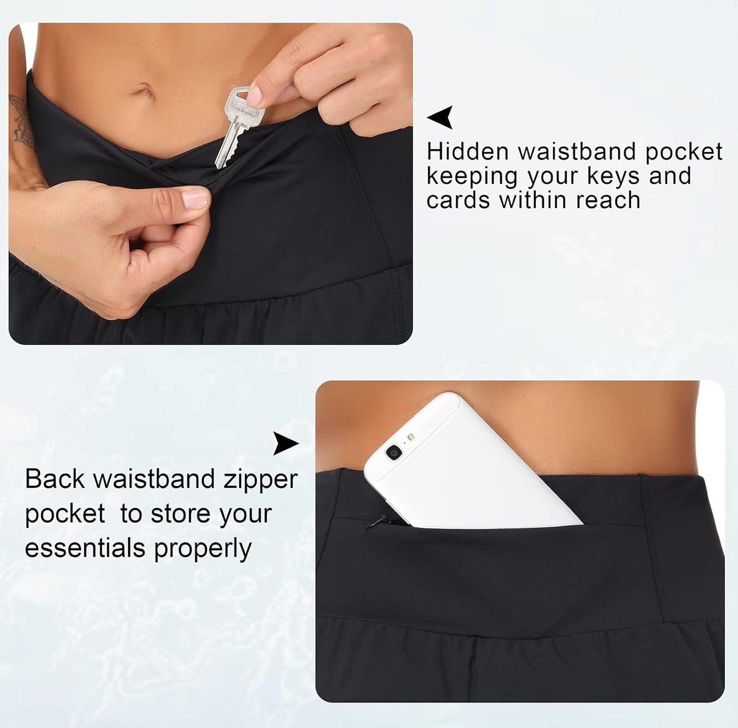 Womens High Waisted Running Shorts