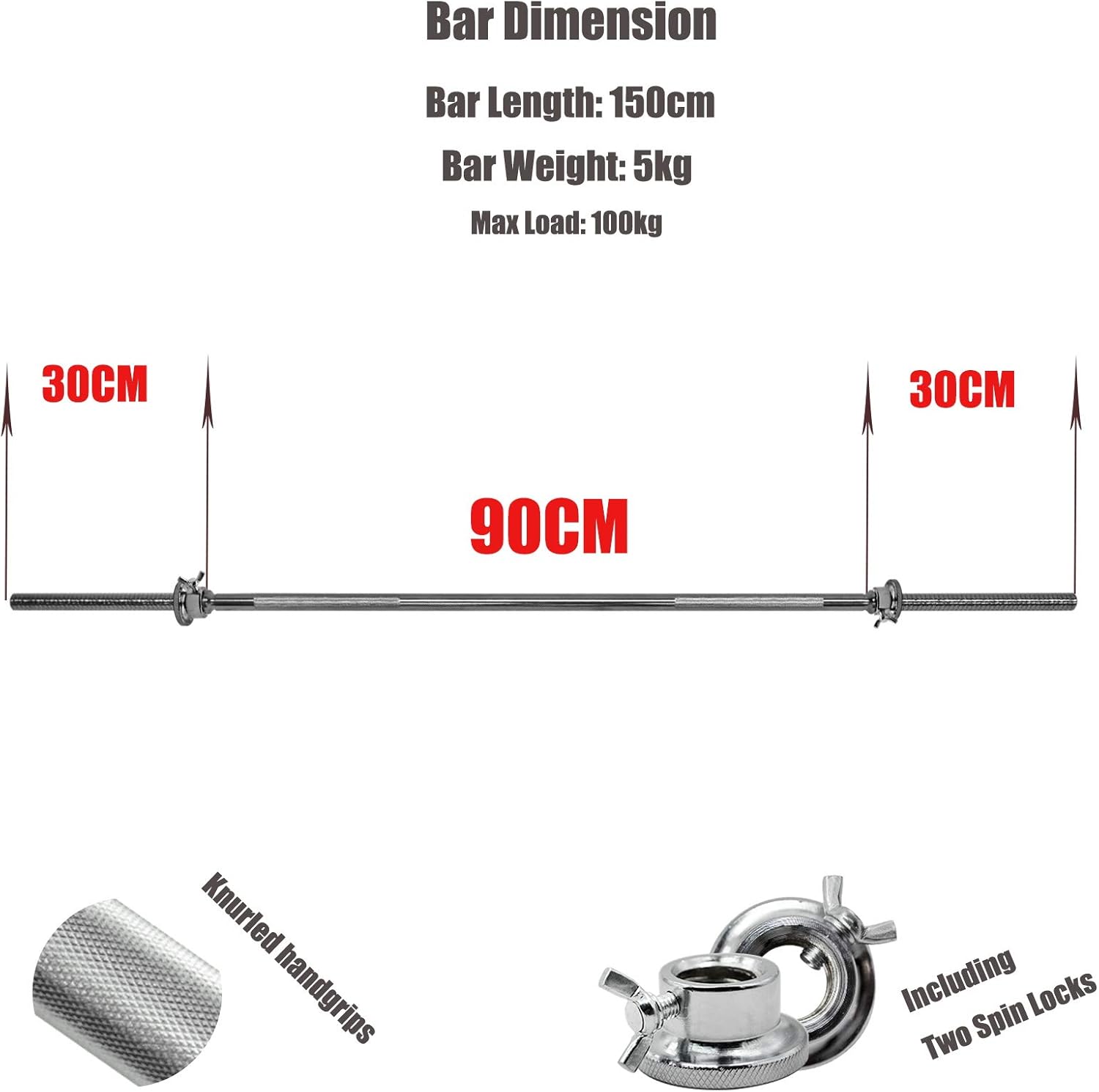 Barbell Bar 150cm