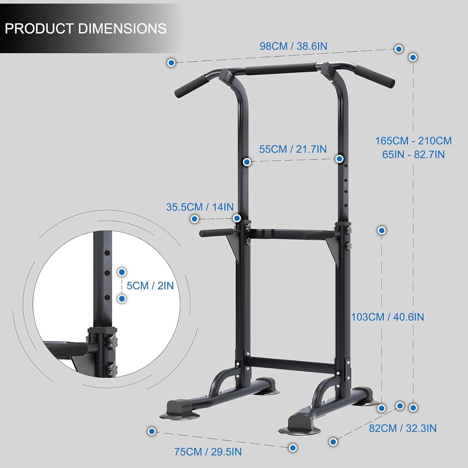 Pull Up Bar Dip Station 