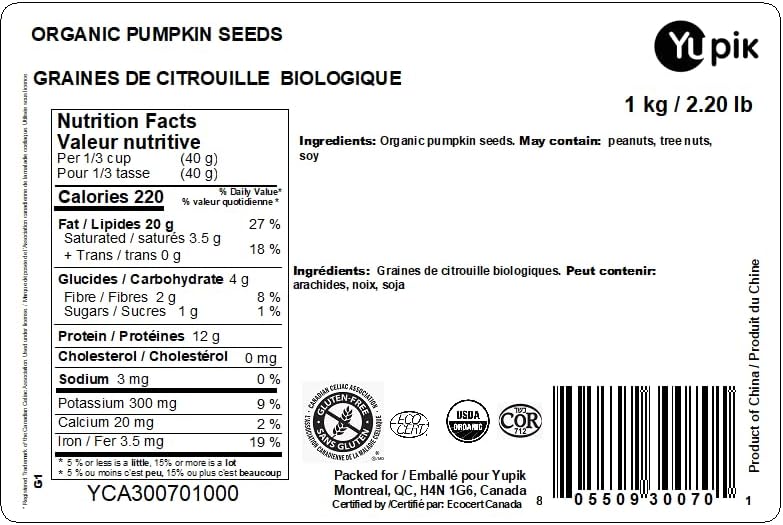 Organic Raw Pumpkin Seeds