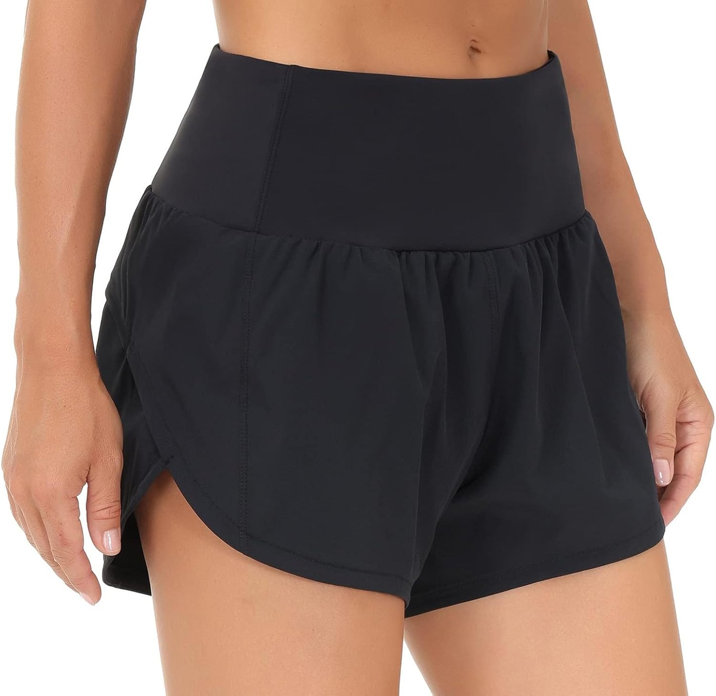 Womens High Waisted Running Shorts