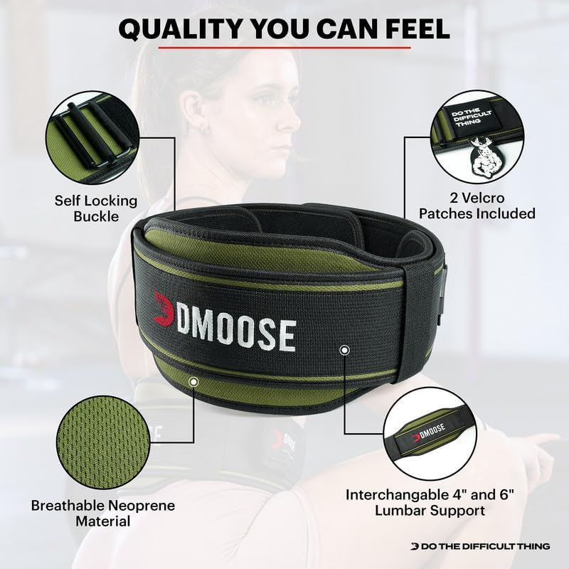 Lifting Belt for Men & Women - 2 in 1