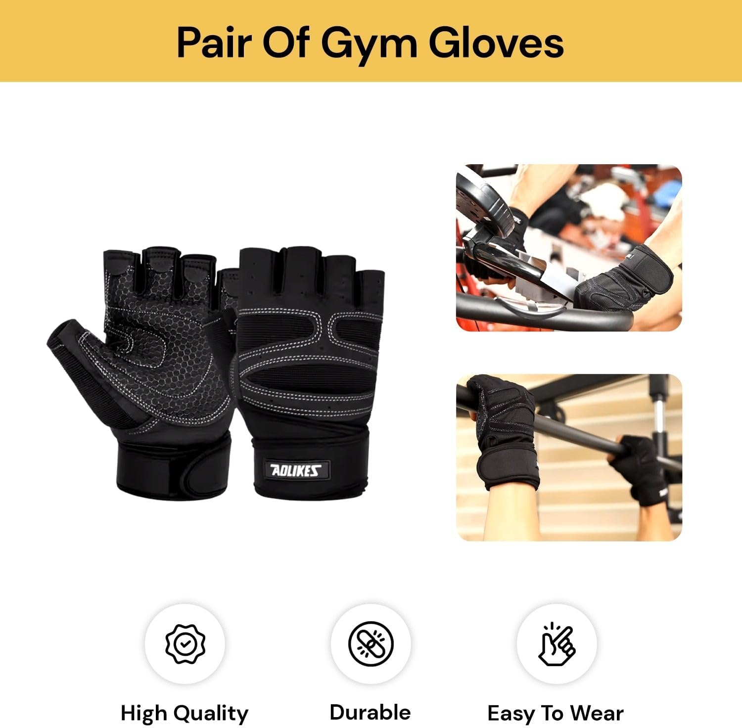 Weightlifting Gym Gloves Heavyweight 