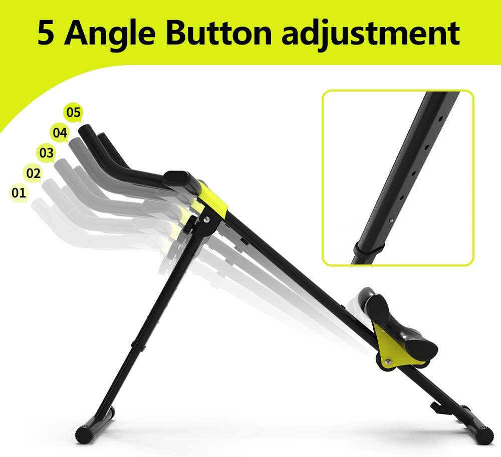 Height Adjustable Ab Trainer Abdominal Whole Body Workout Machine 