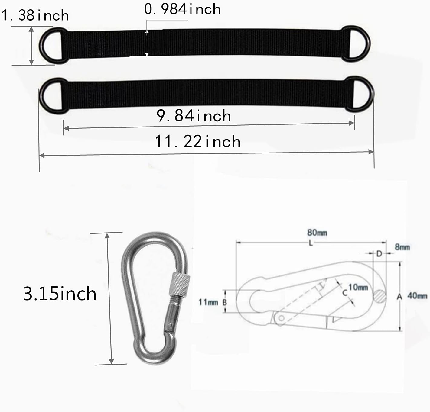 Tree Swing Strap Hanging Kit