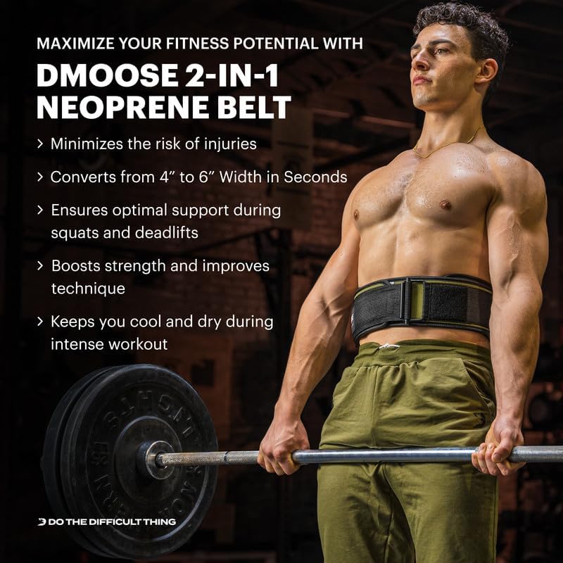 Lifting Belt for Men & Women - 2 in 1