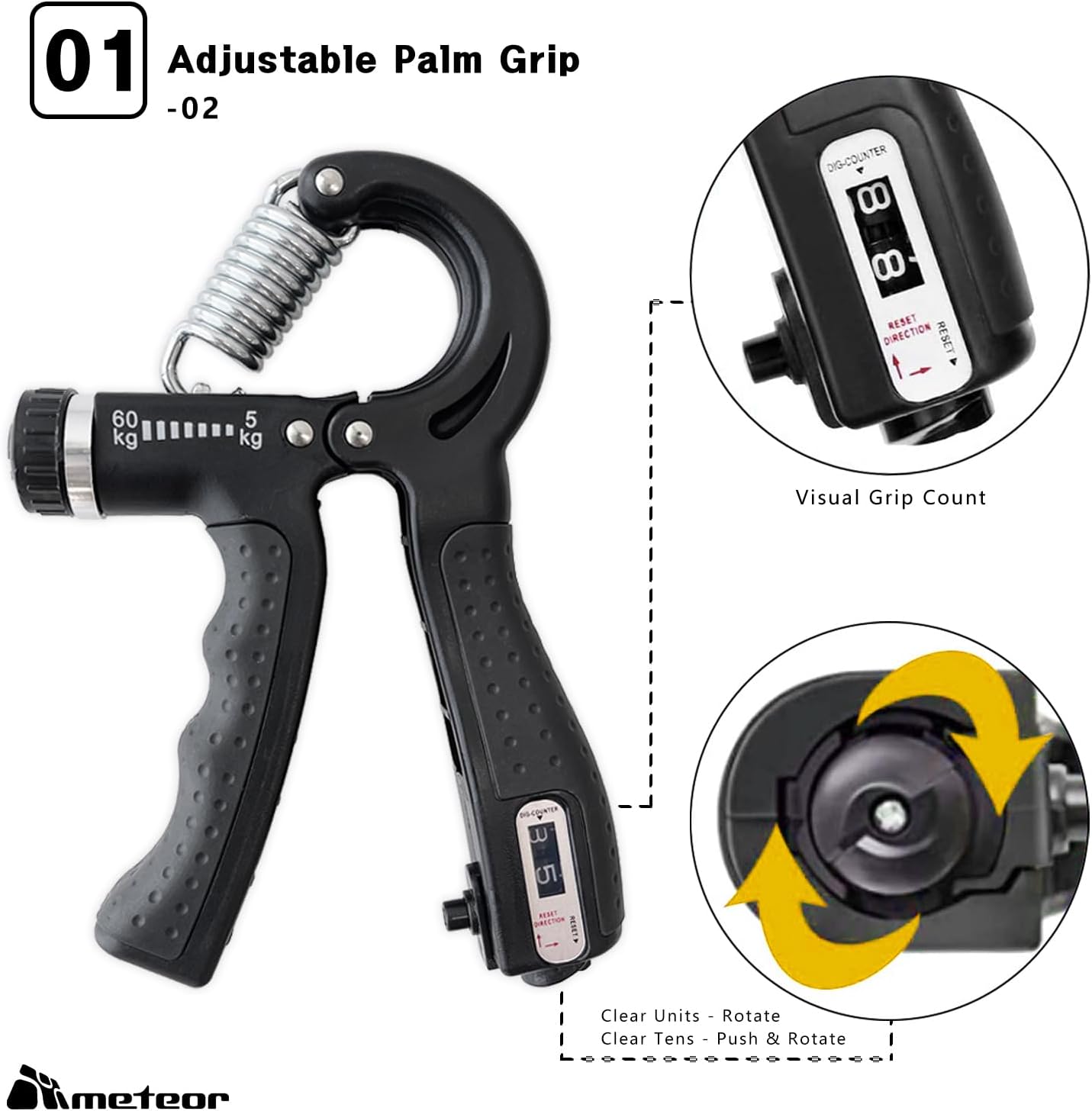 Essential Hand Grip Strengthener Kit 5 in 1