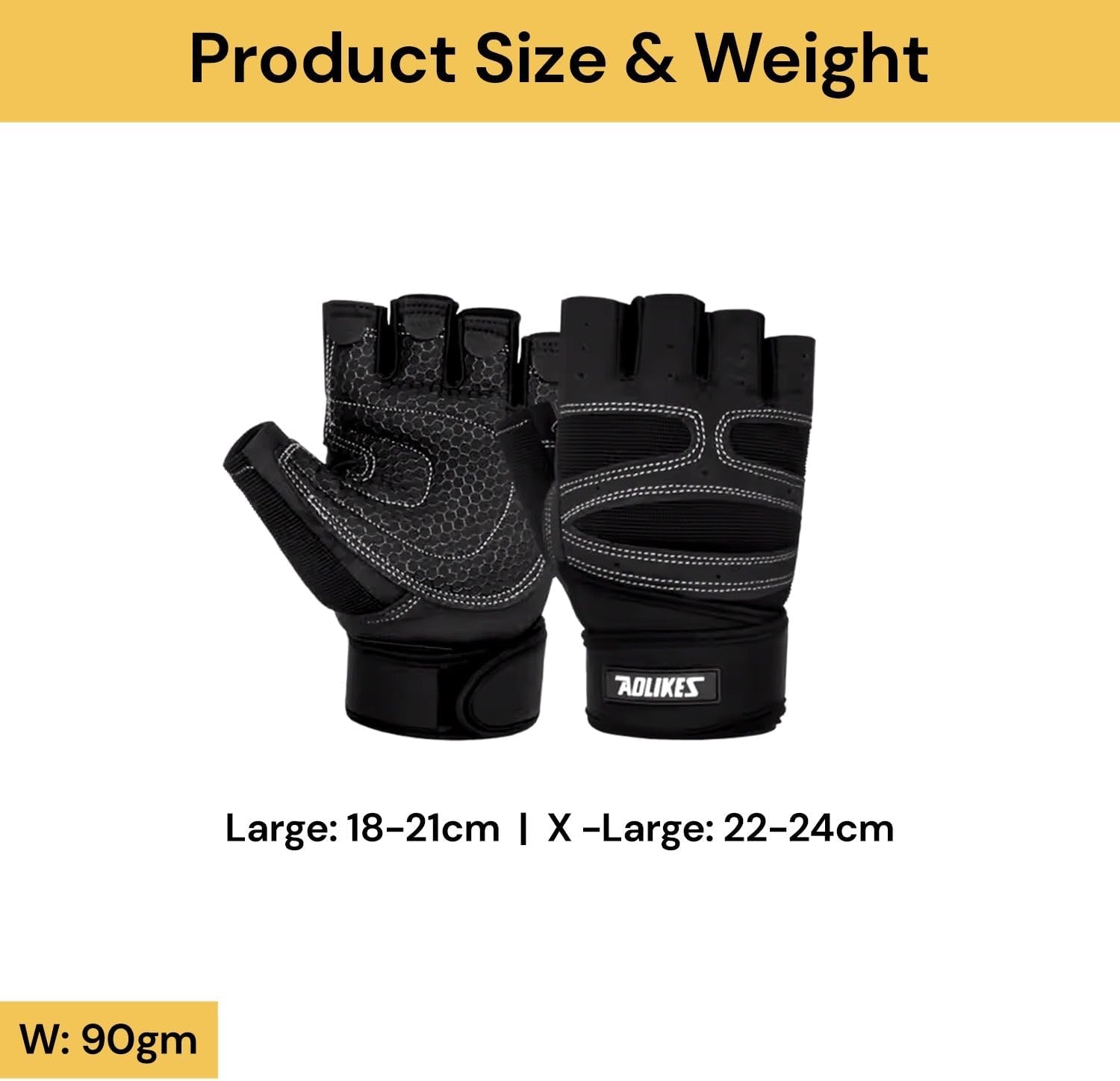 Weightlifting Gym Gloves Heavyweight 