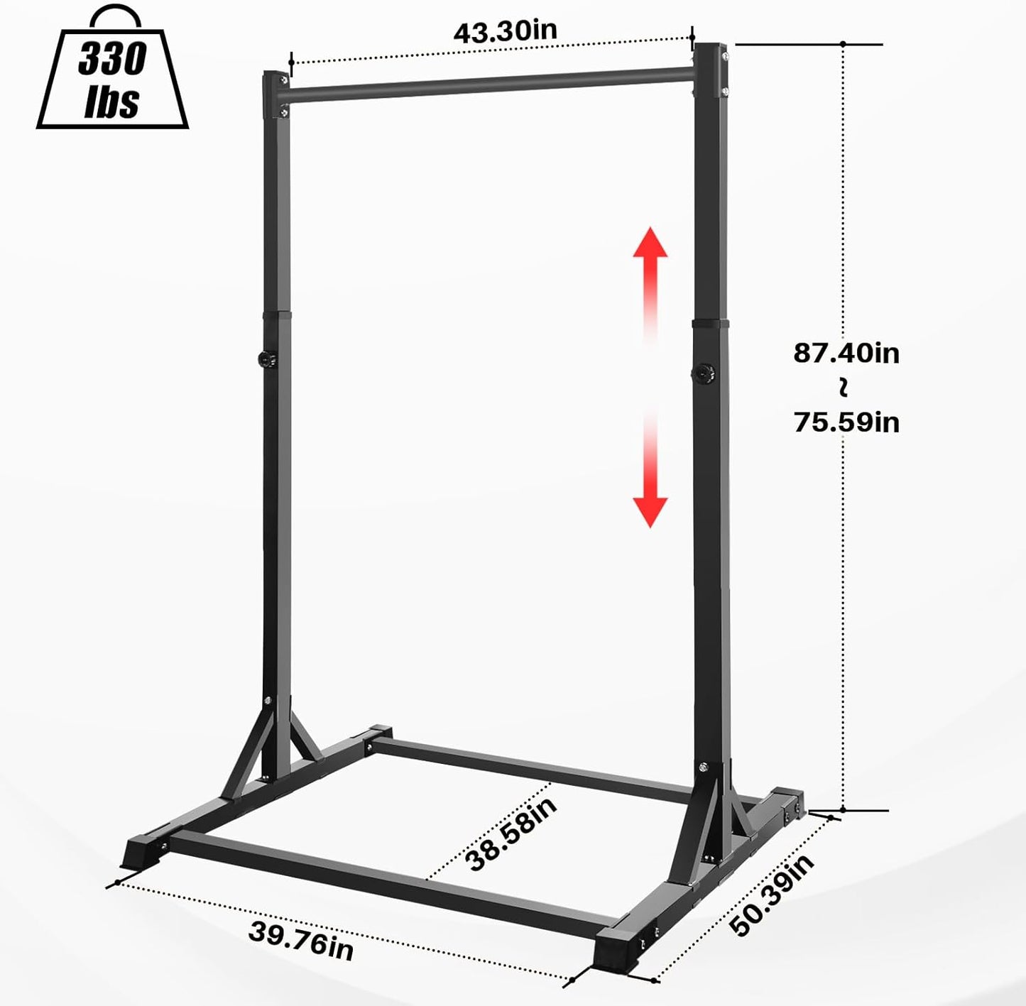 Power Tower Portable Pullup Bar Station