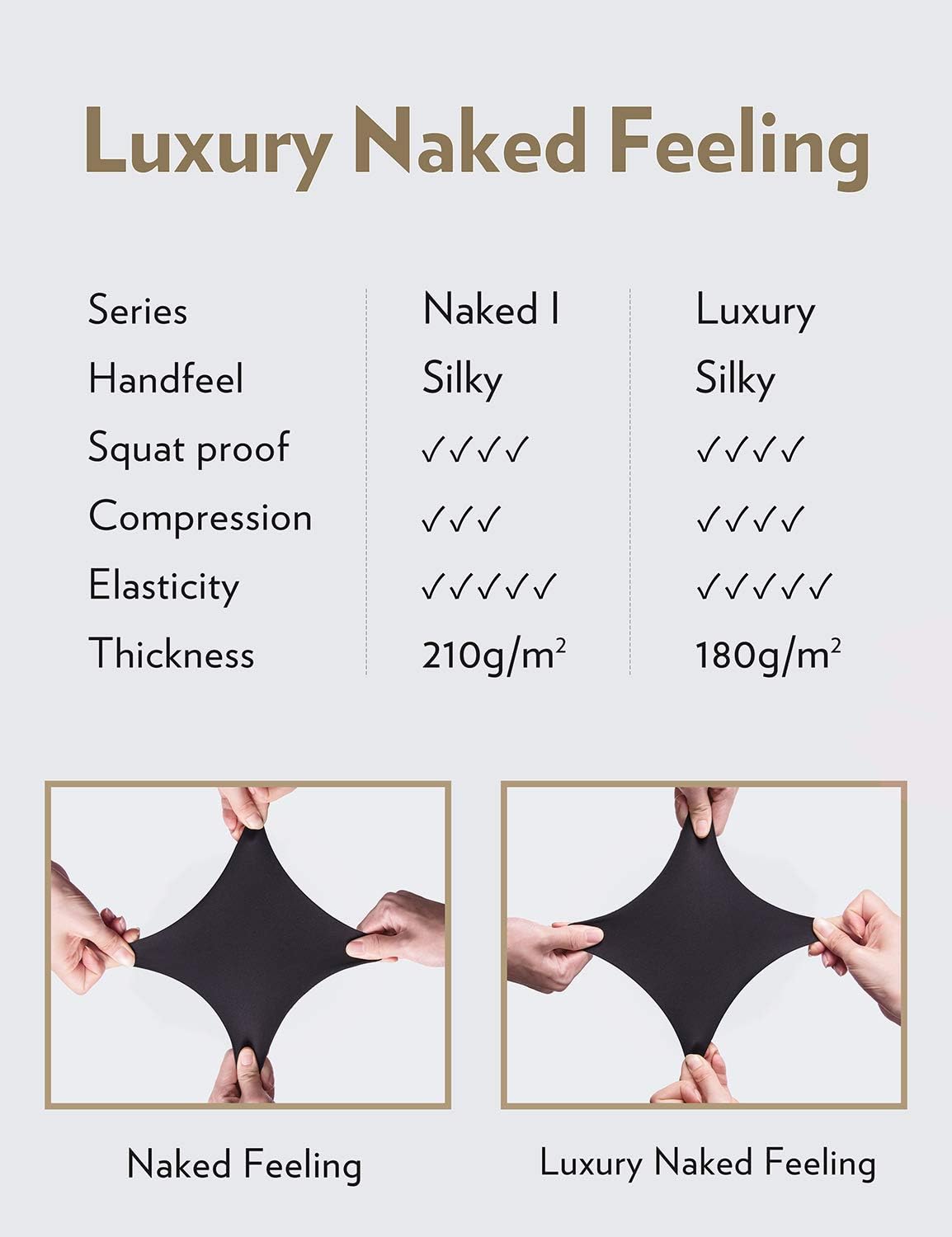 Women's Naked Feeling Light Buttery Soft Sport