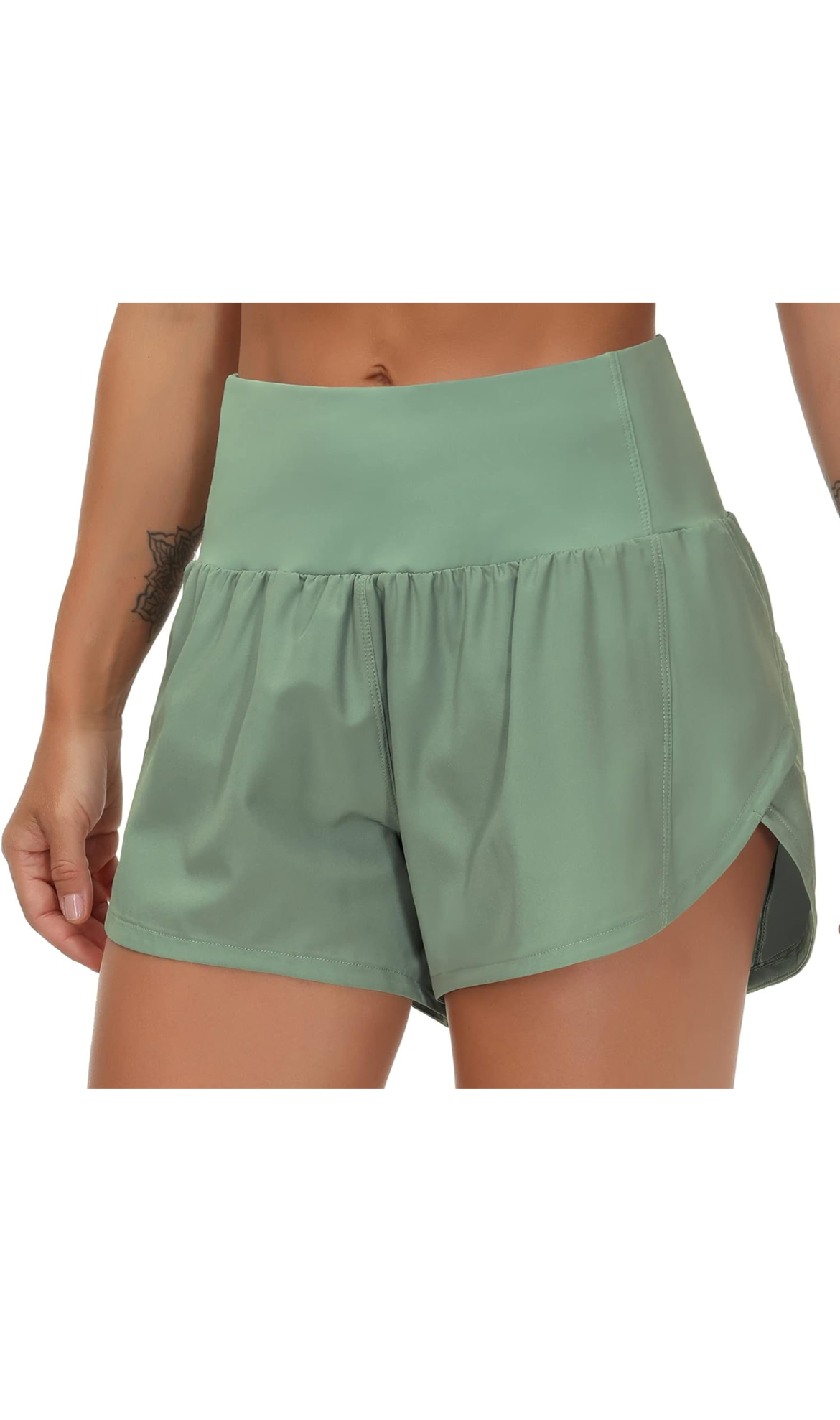 Womens High Waisted Running Shorts