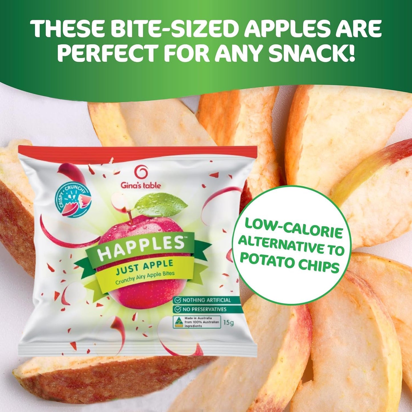 Crispy Apple Slices - Freeze Dried 