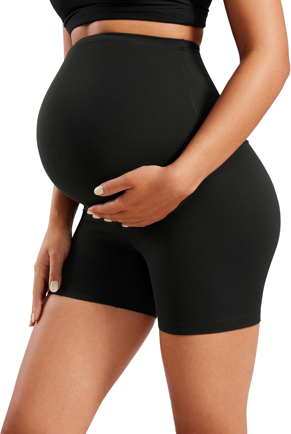 Womens Butterluxe Maternity Yoga Biker Shorts