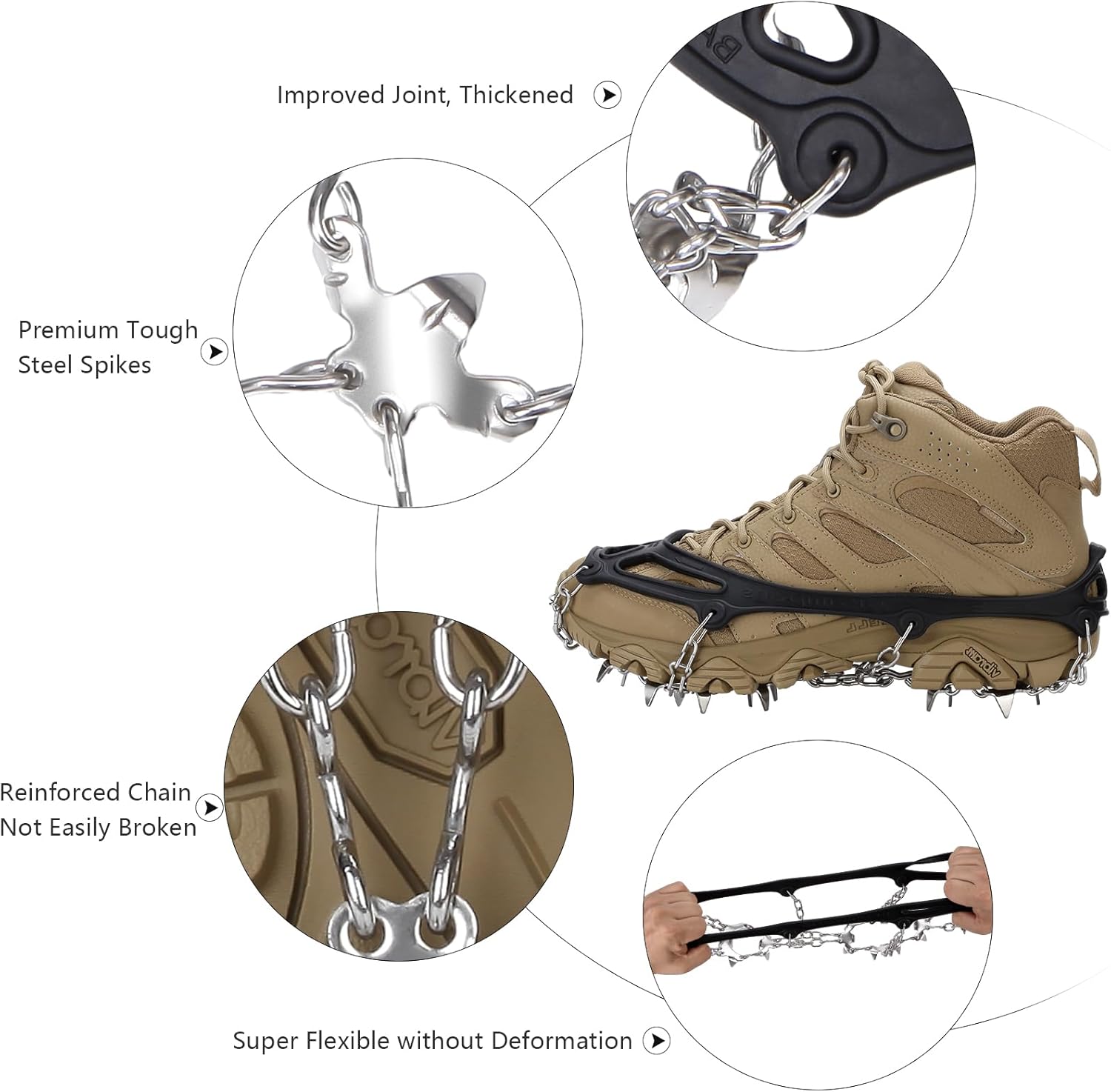 Ice Snow Grips Traction Cleats