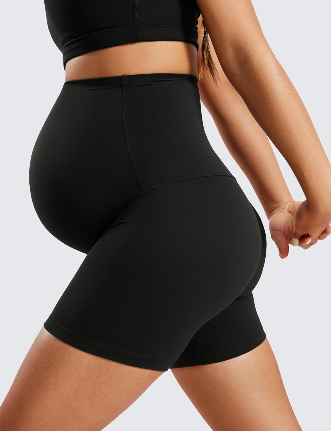 Womens Butterluxe Maternity Yoga Biker Shorts