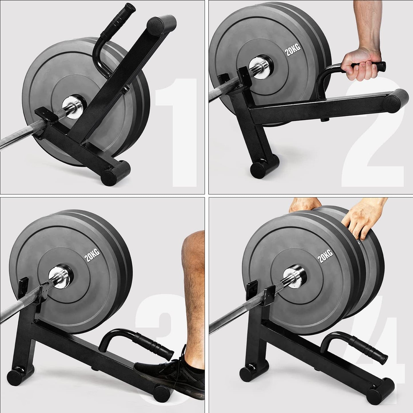 Mini Deadlift Barbell Jack with Non-Slip Rubber Handle 