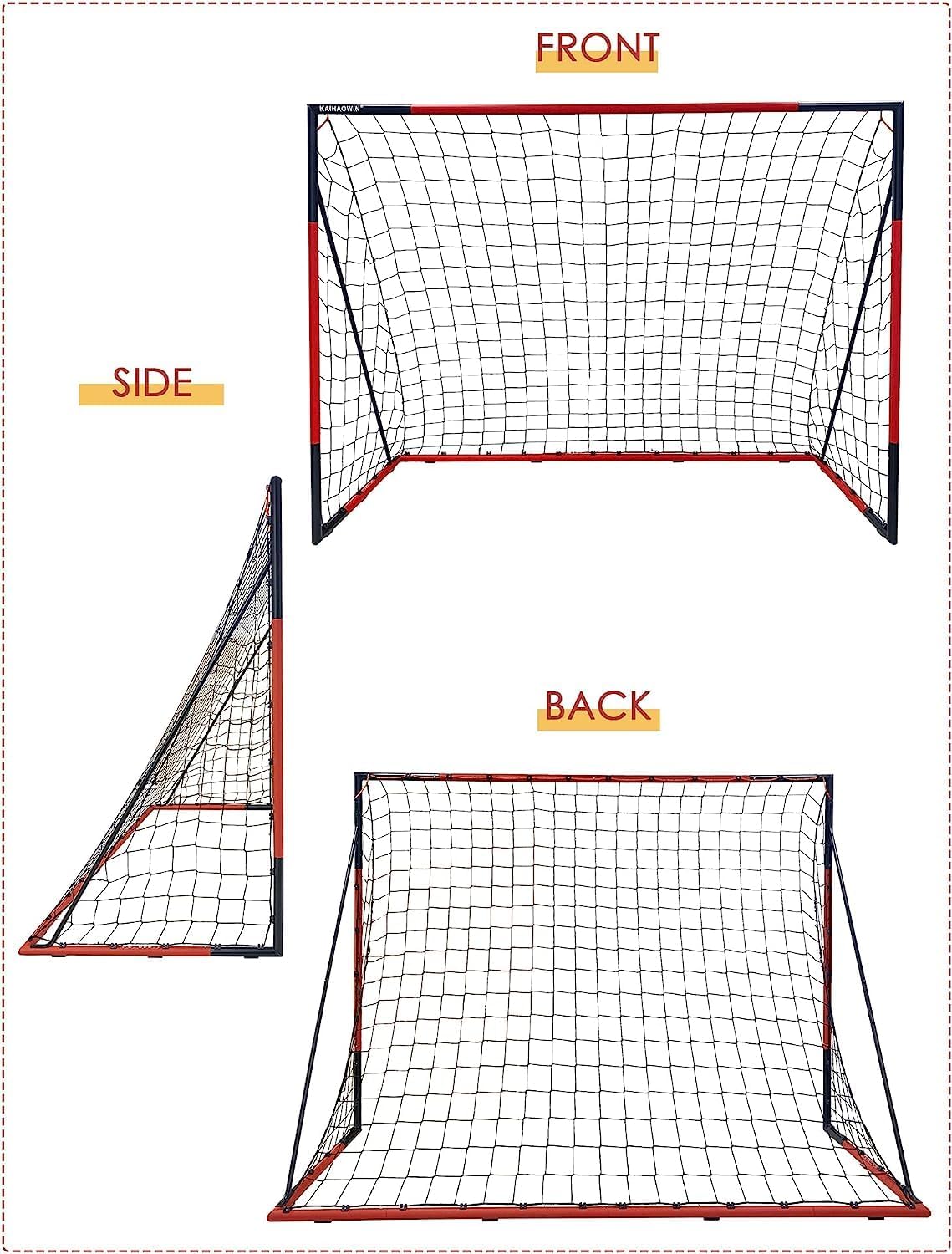 Steel Goal Football Net for Kids/Adult-Quick