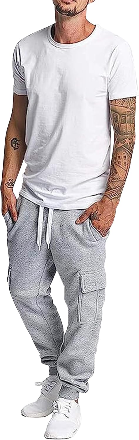 Men's Active Basic Jogger Fleece Pants