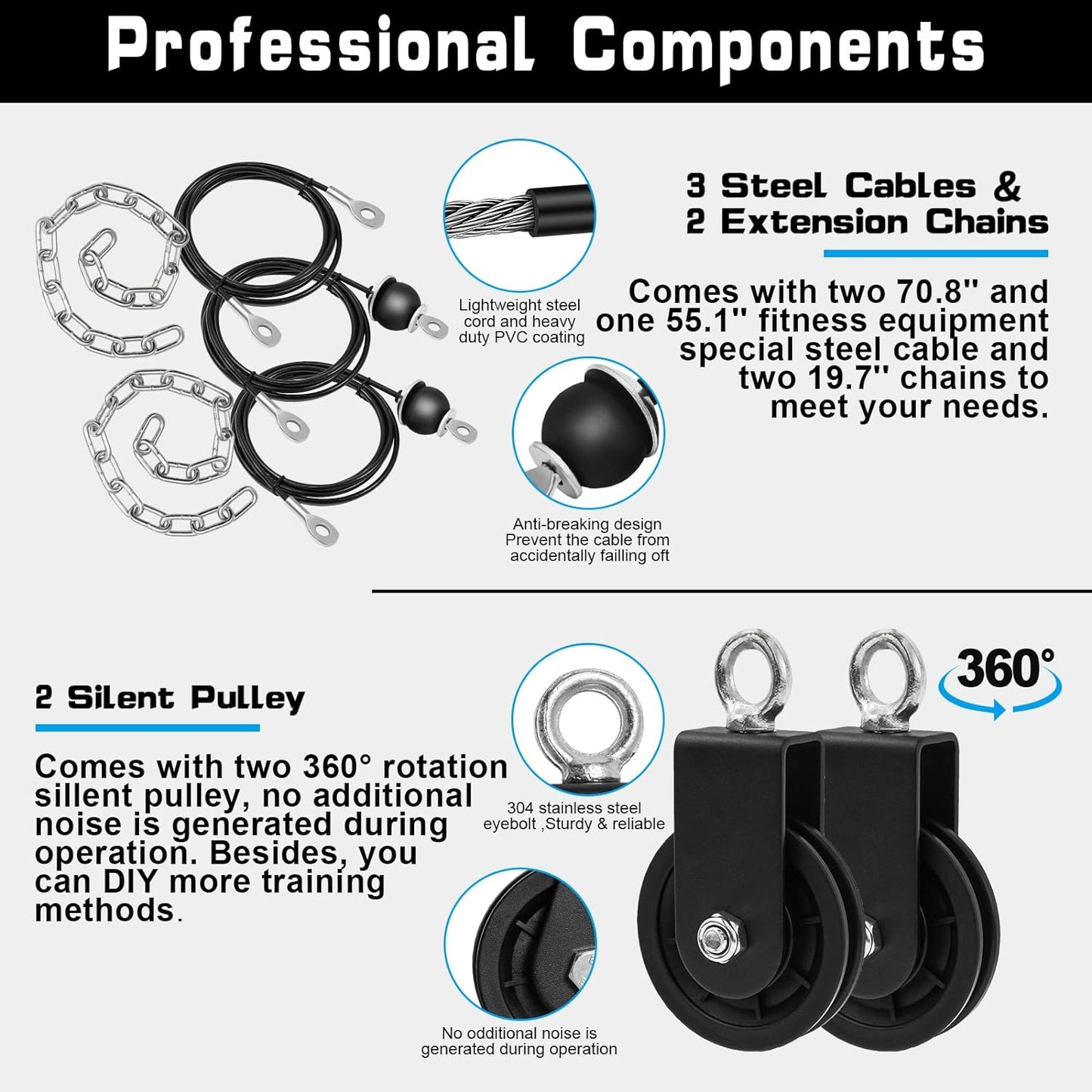 Pulley Attachments for Gym LAT Pull Down