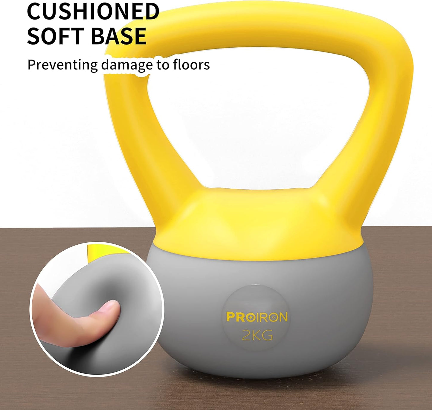 Kettlebell 2 kg PVC Soft Kettlebell Weights