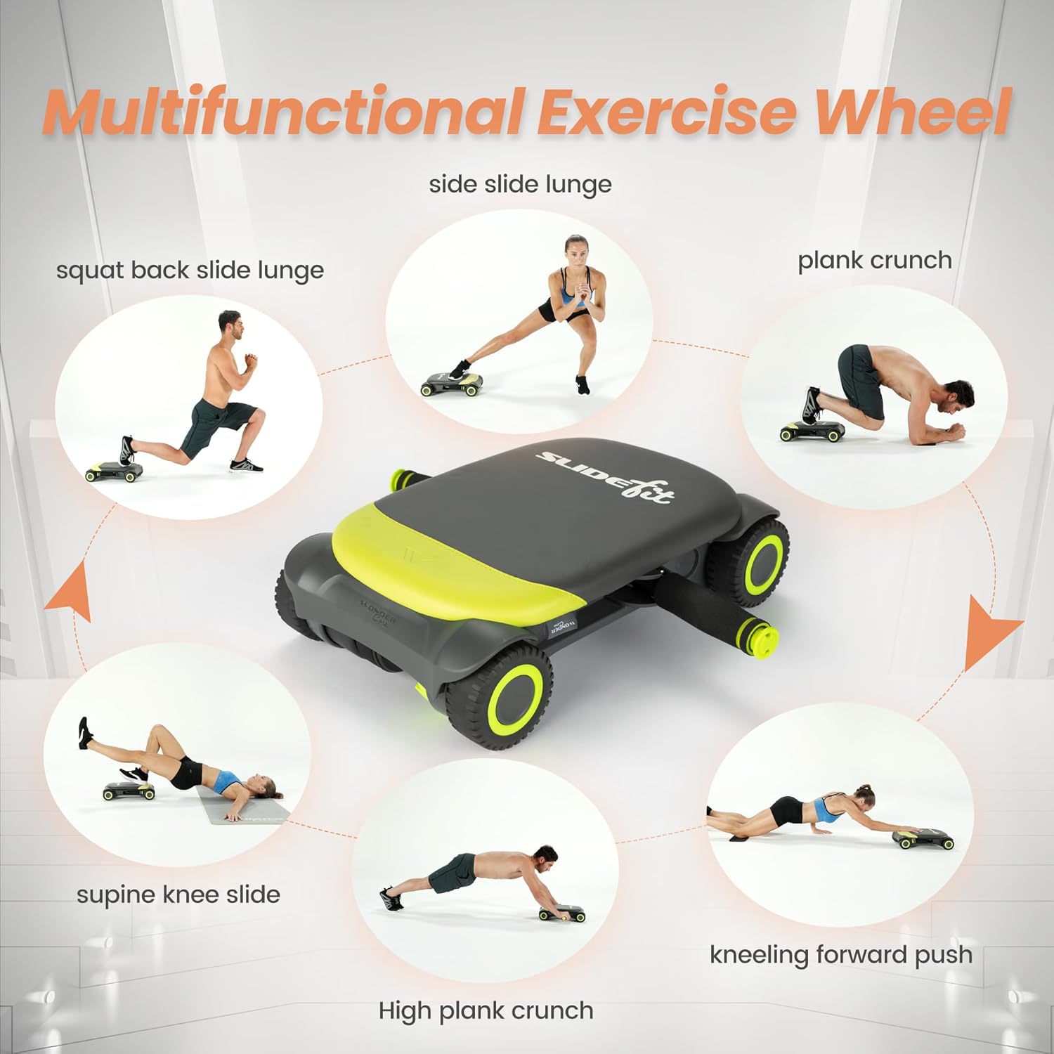 Ab Roller- Exercise Machine- Core Training at Home Workout 