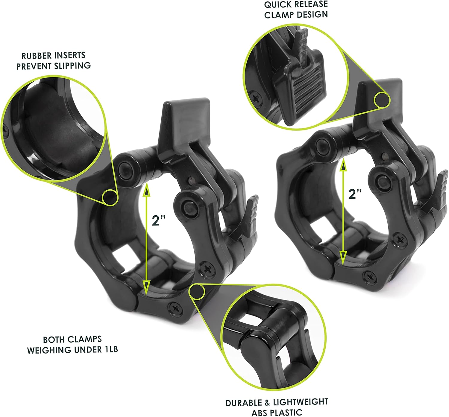 Barbell Clamp Collars Quick