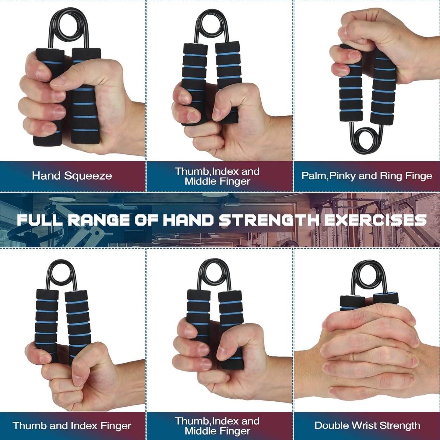 5 Pack Hand Gripper Set