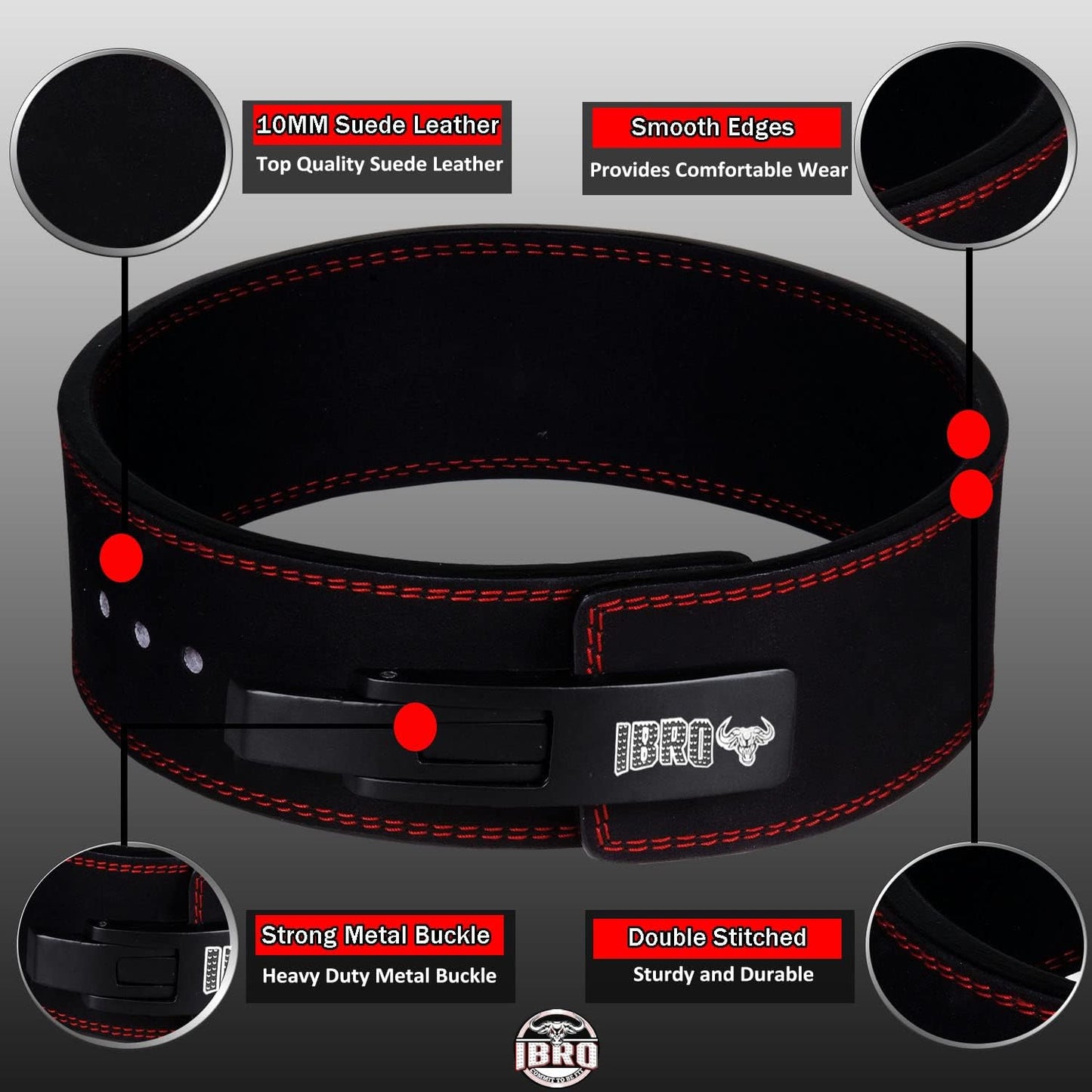 IBRO Powerlifting Lever Gym Belt