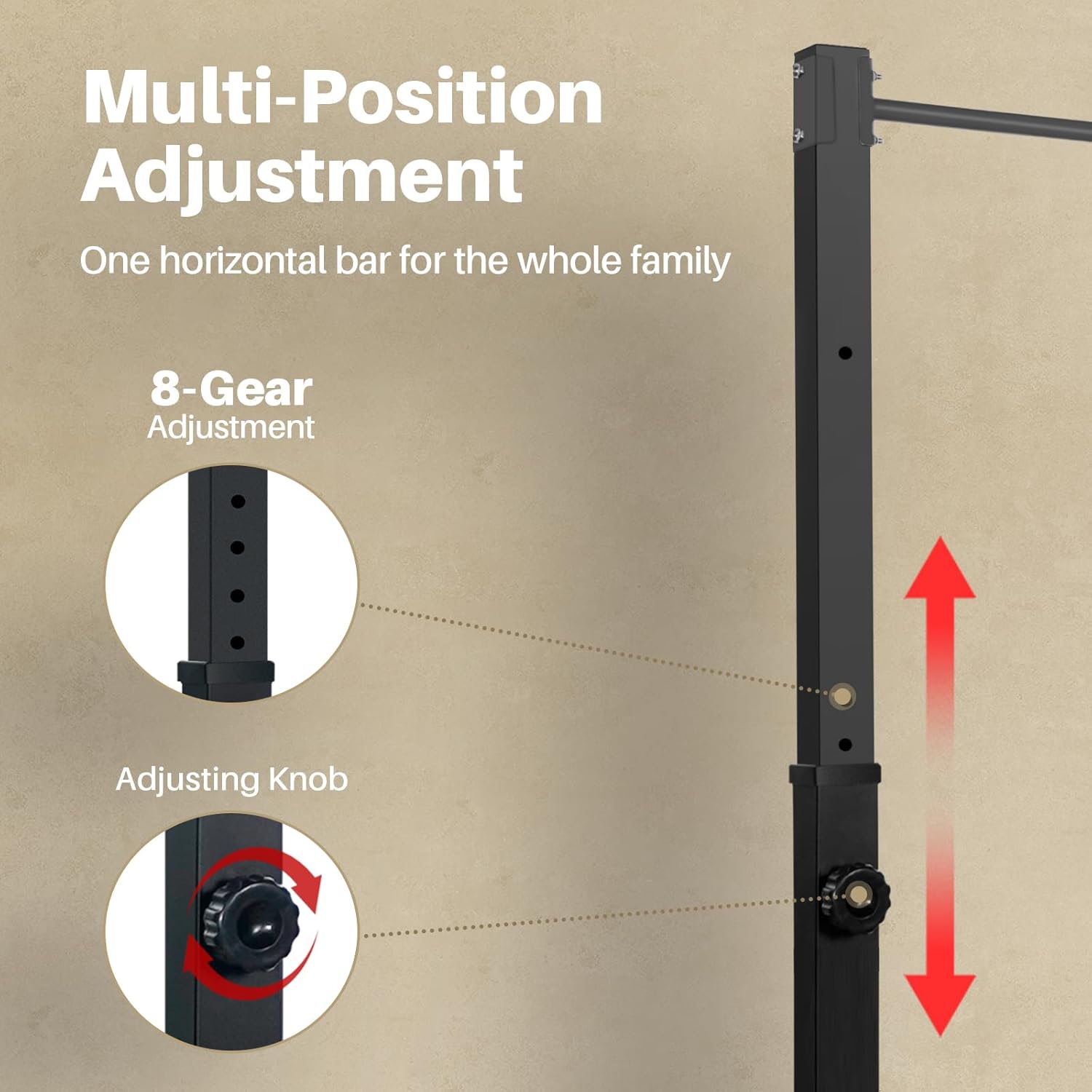 Power Tower Portable Pullup Bar Station