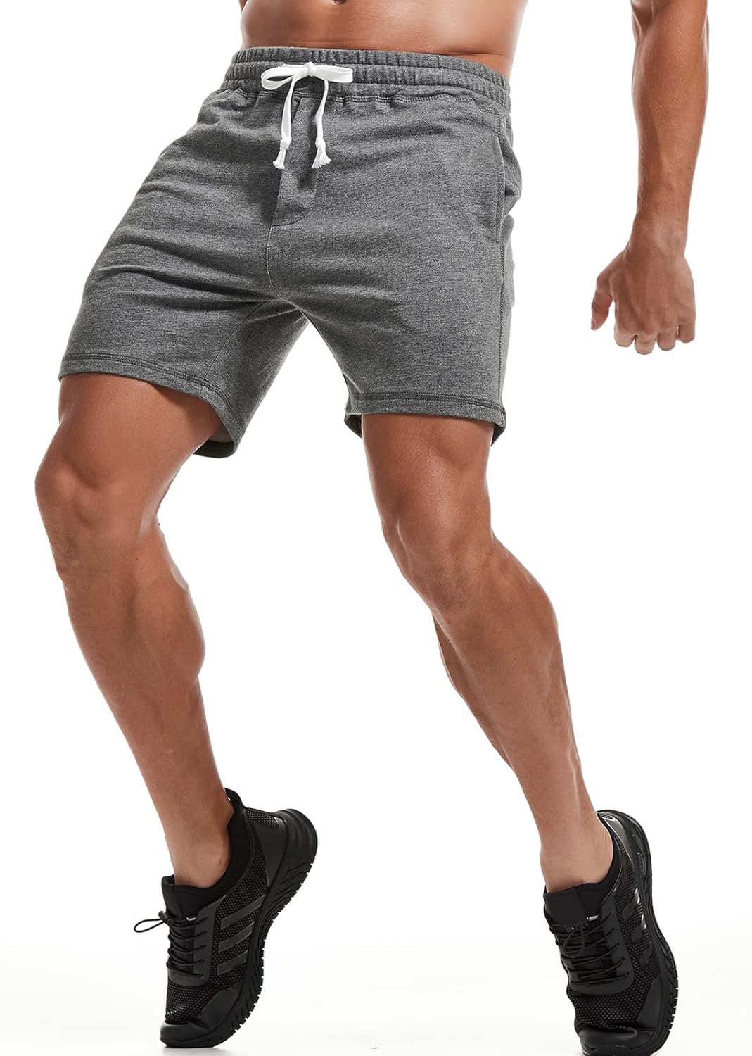 Mens Athletic Workout Shorts 5.5" Cotton