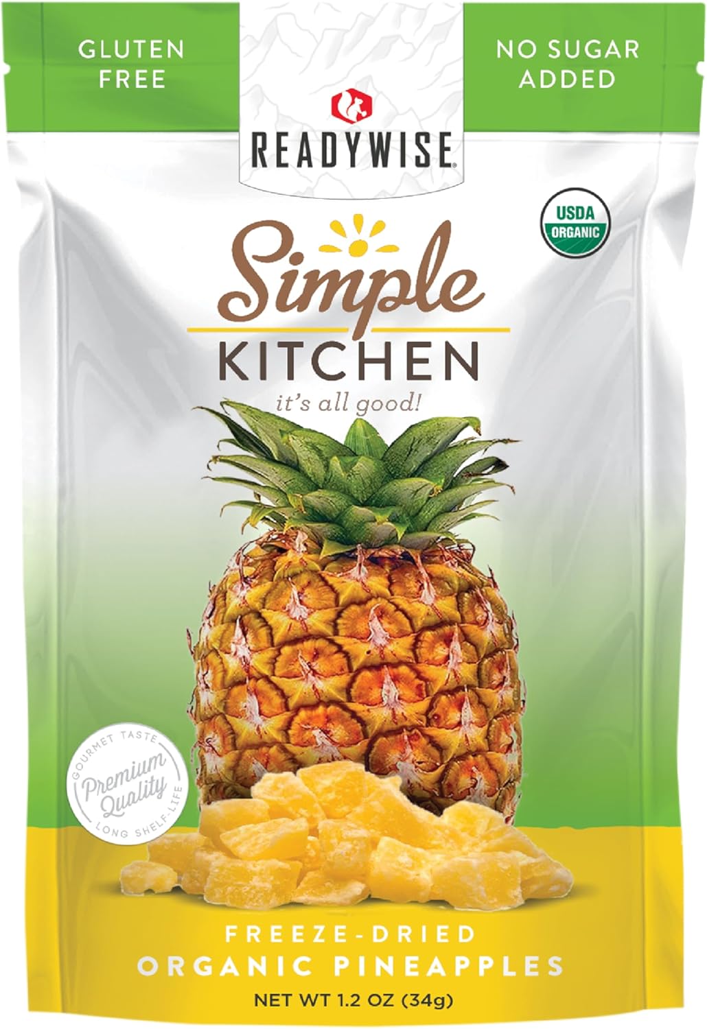 Dried organic pineapple 