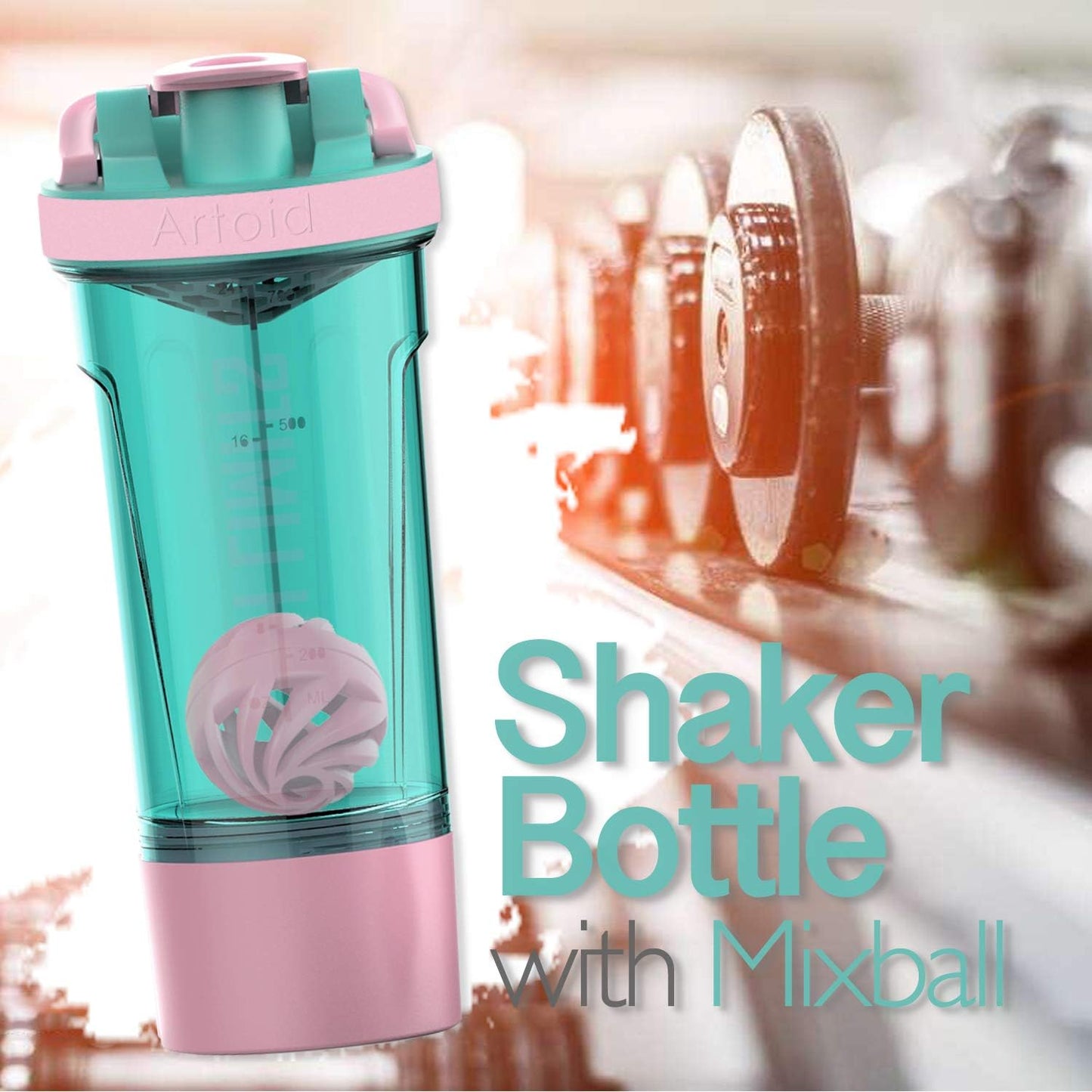 Fitness Workout Protein Shaker Bottle