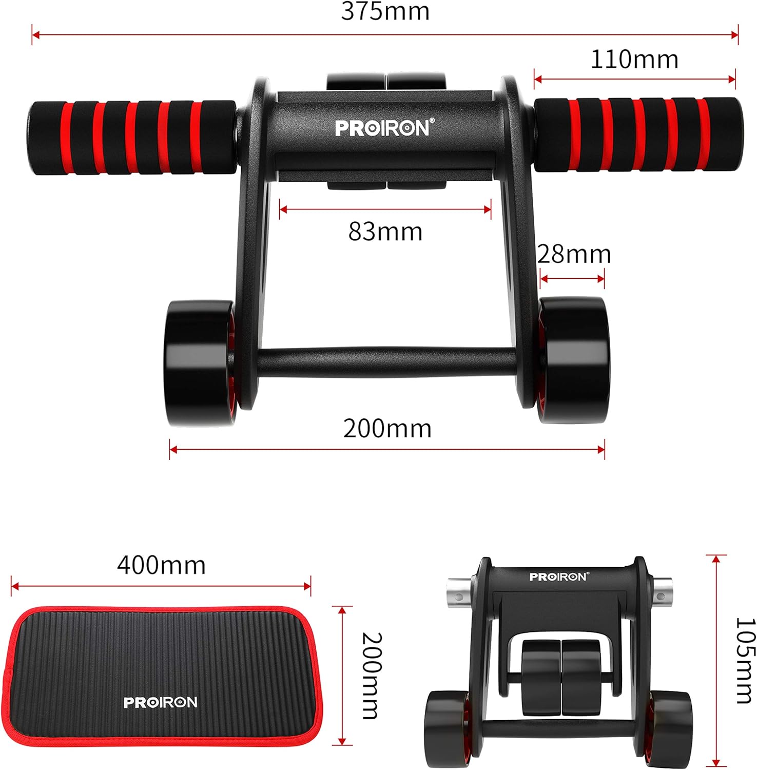 Ab Roller Exercise Equipment for Core Workout