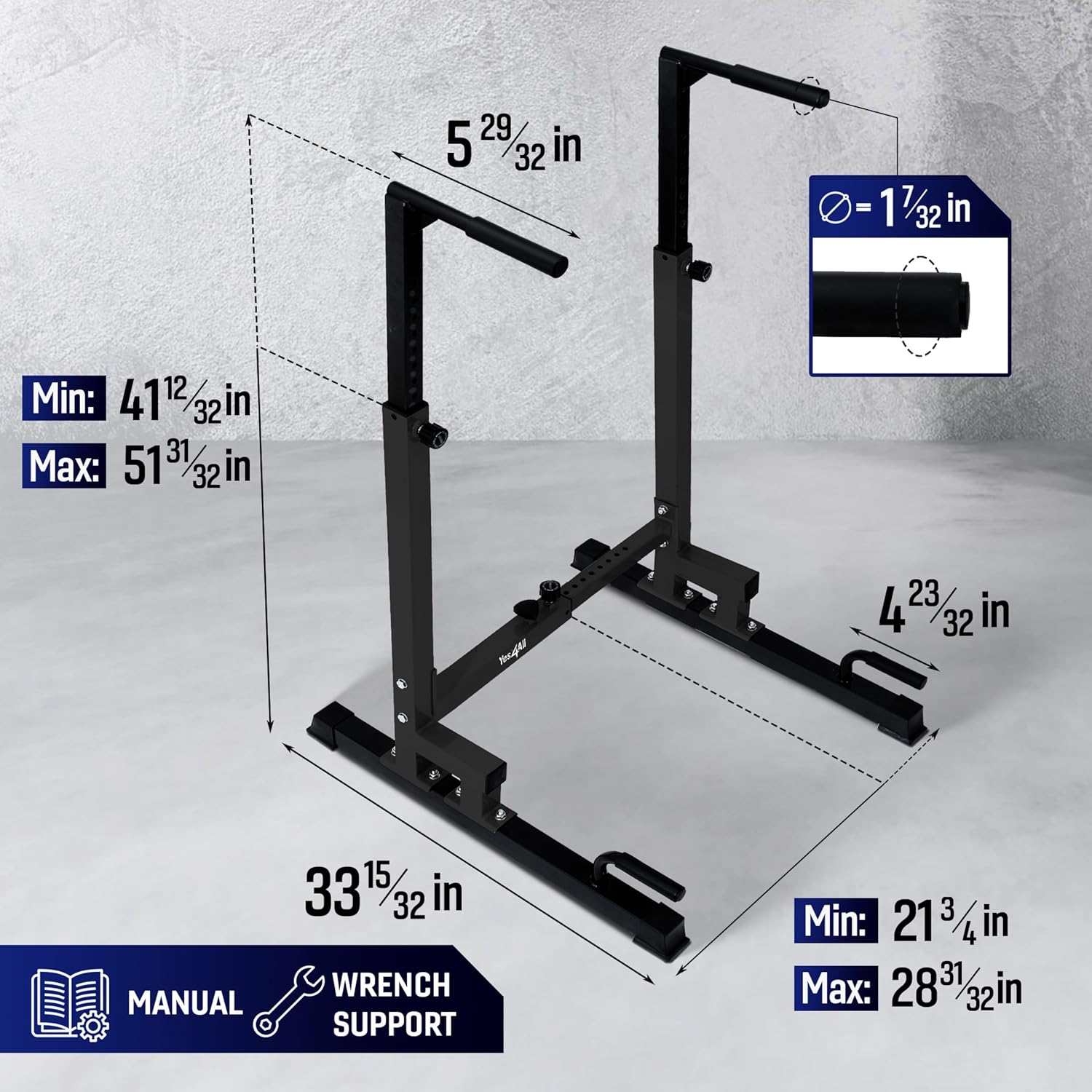 Dip Station Machine for Home Gym