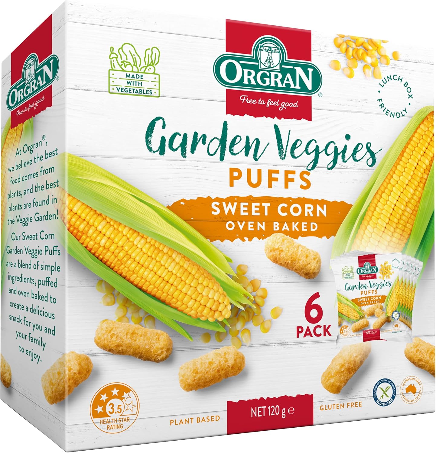 Garden Sweet Corn Veggies Puffs 