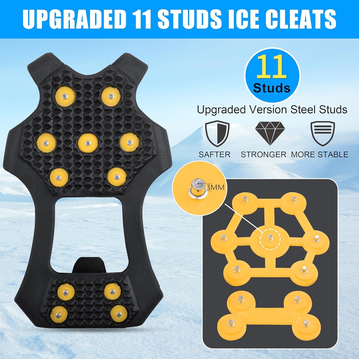 Ice Snow Cleats for Shoes and Boots