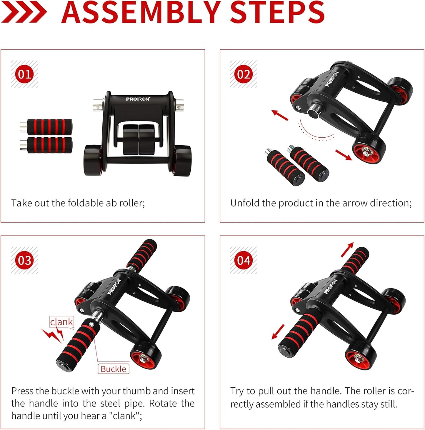 Ab Roller Exercise Equipment for Core Workout