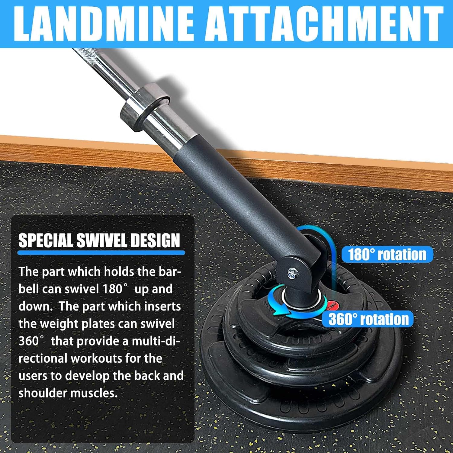 T Bar Row Platform Landmine Attachments