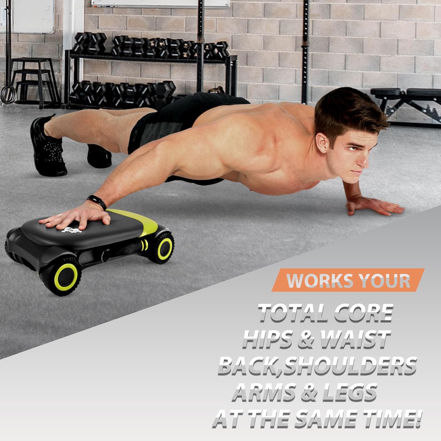 Ab Roller- Exercise Machine- Core Training at Home Workout 