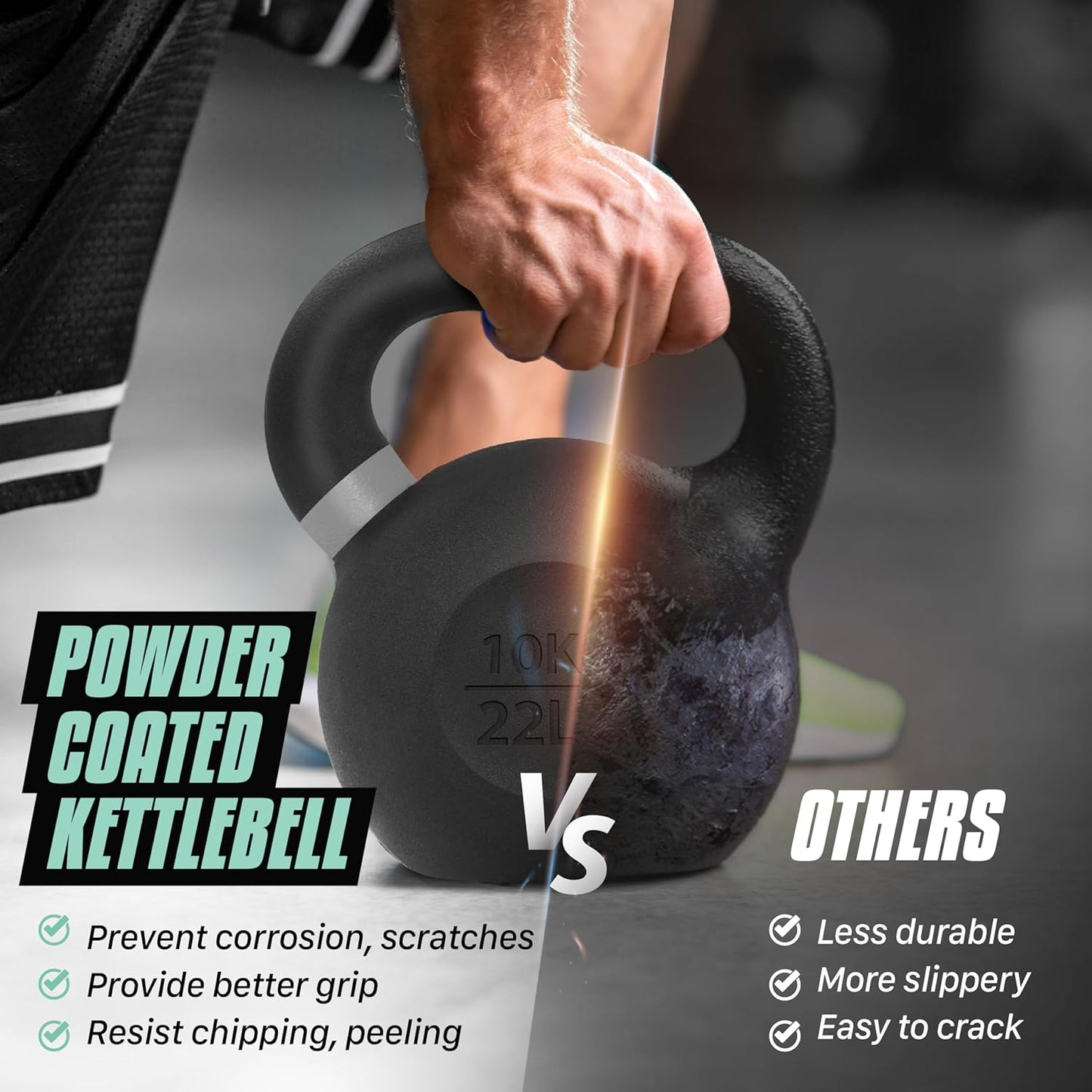 Solid Cast Iron Kettlebell 24 kg