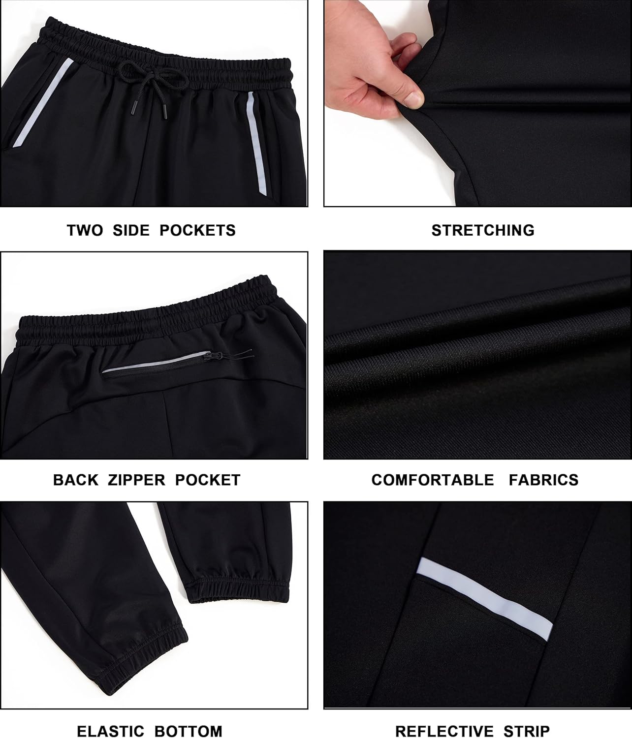 Men’s Sweatpants with Zipper Pockets