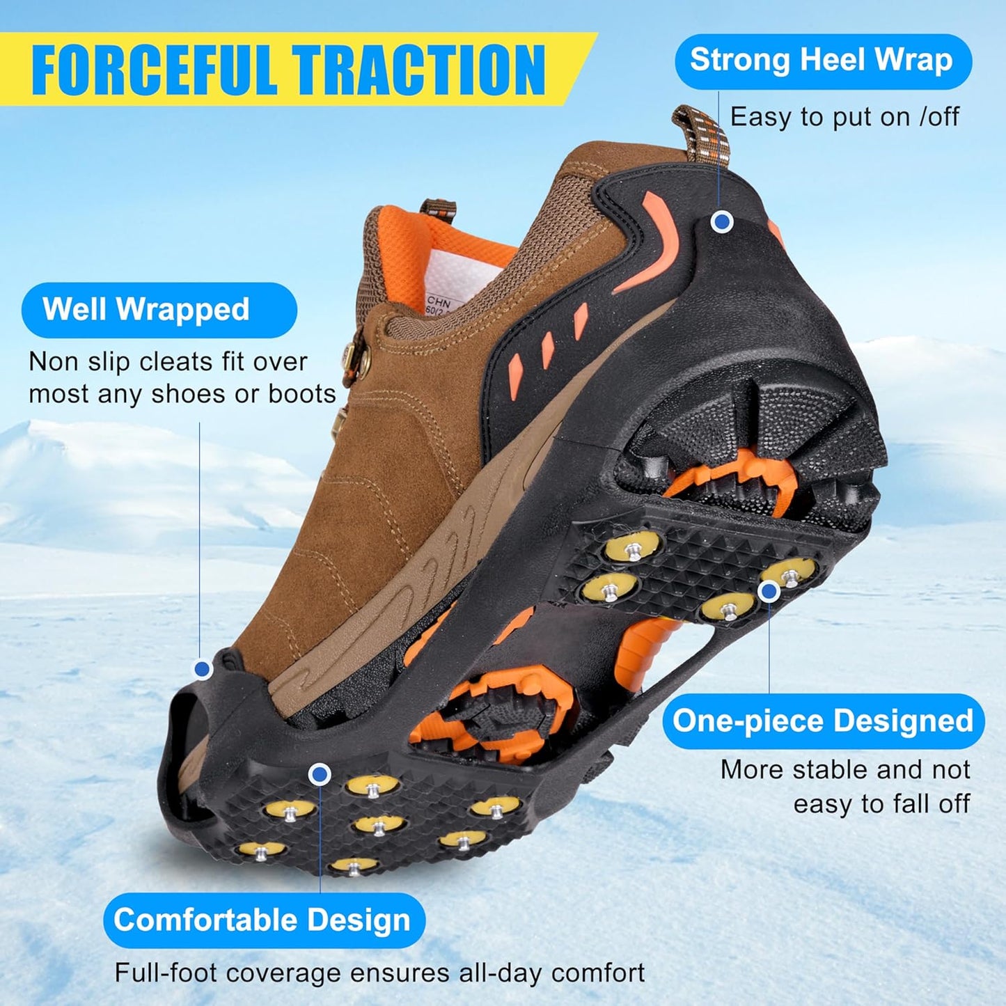 Ice Snow Cleats for Shoes and Boots