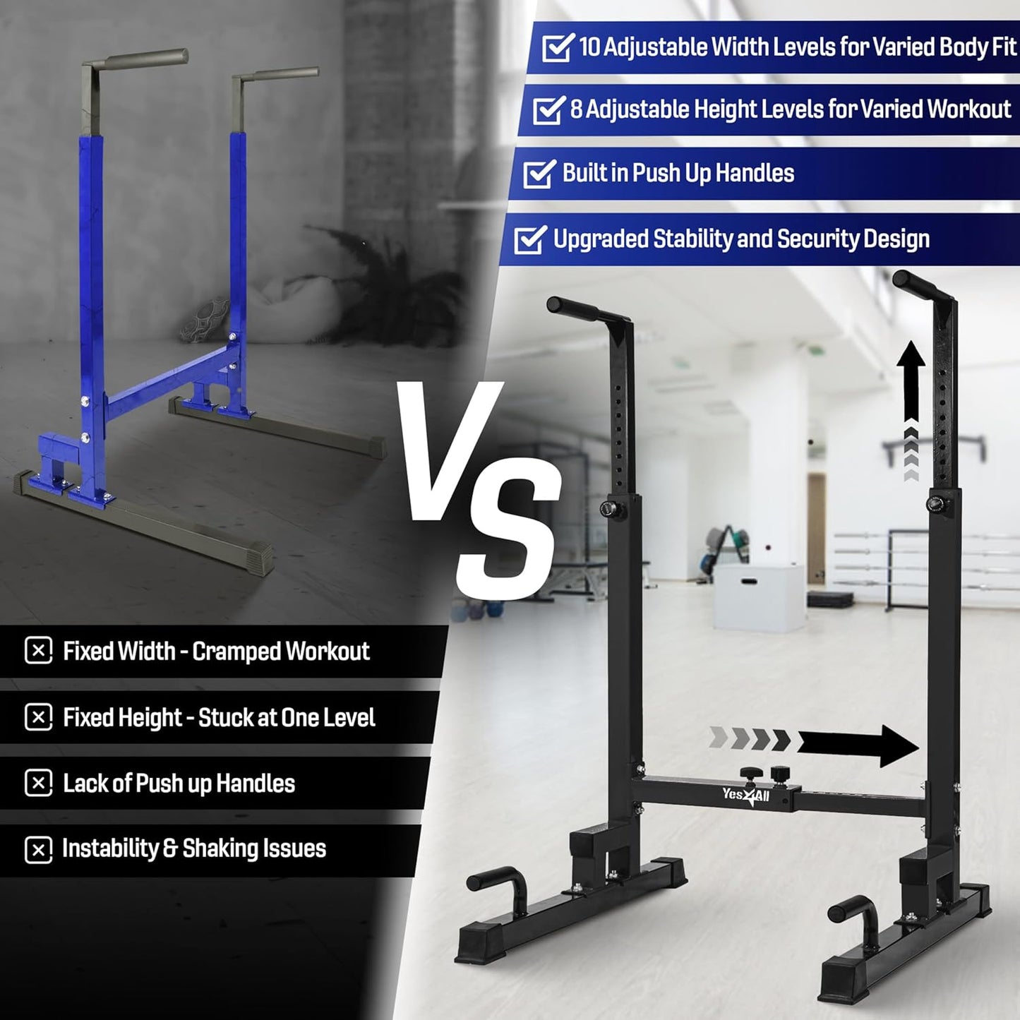 Dip Station Machine for Home Gym