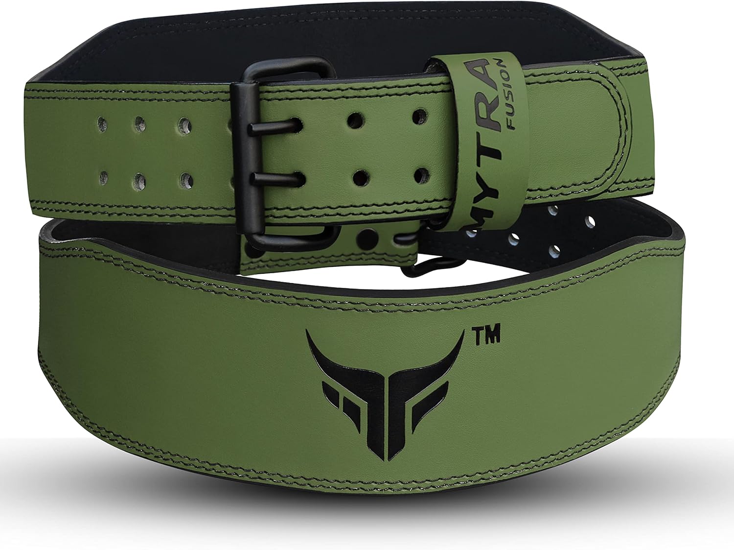 Weight Lifting Belt Double Prong Buckle Power Lifting Back Support