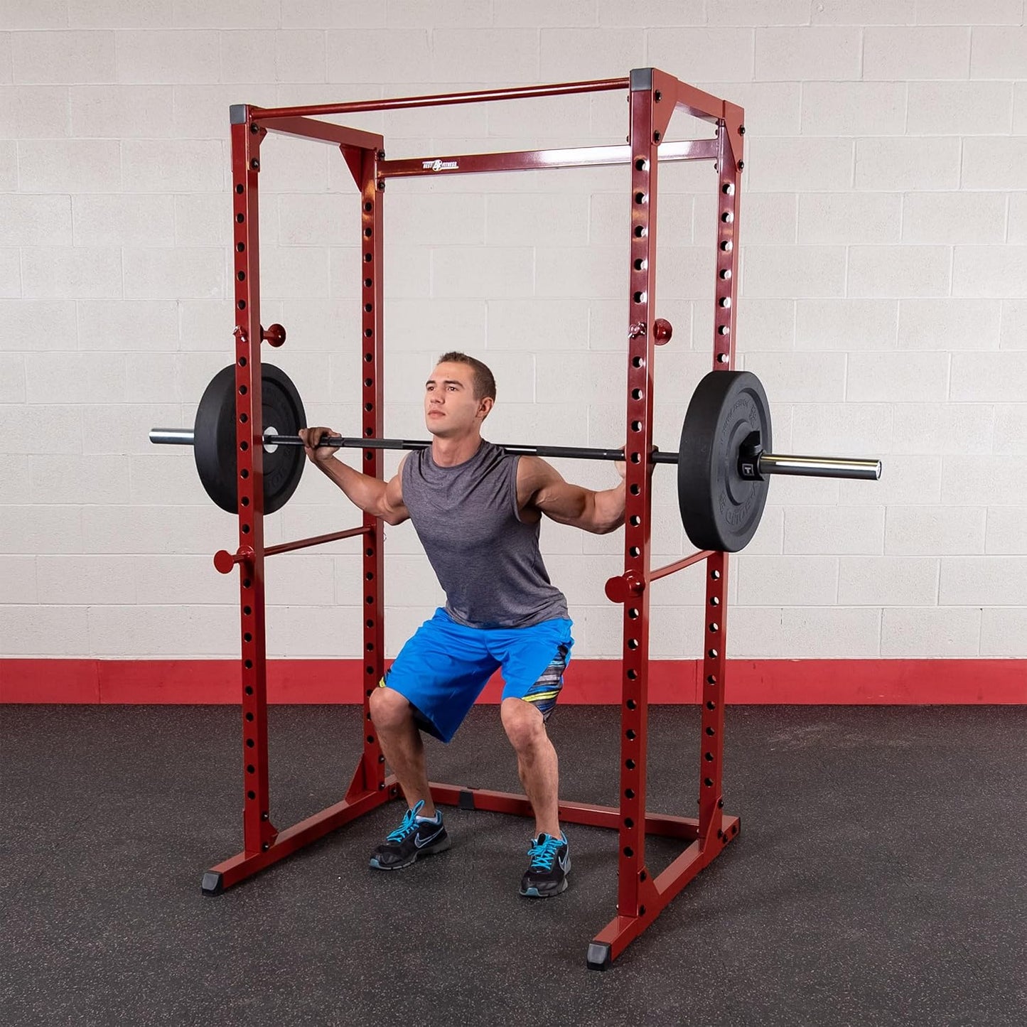 Fitness Power Rack Red