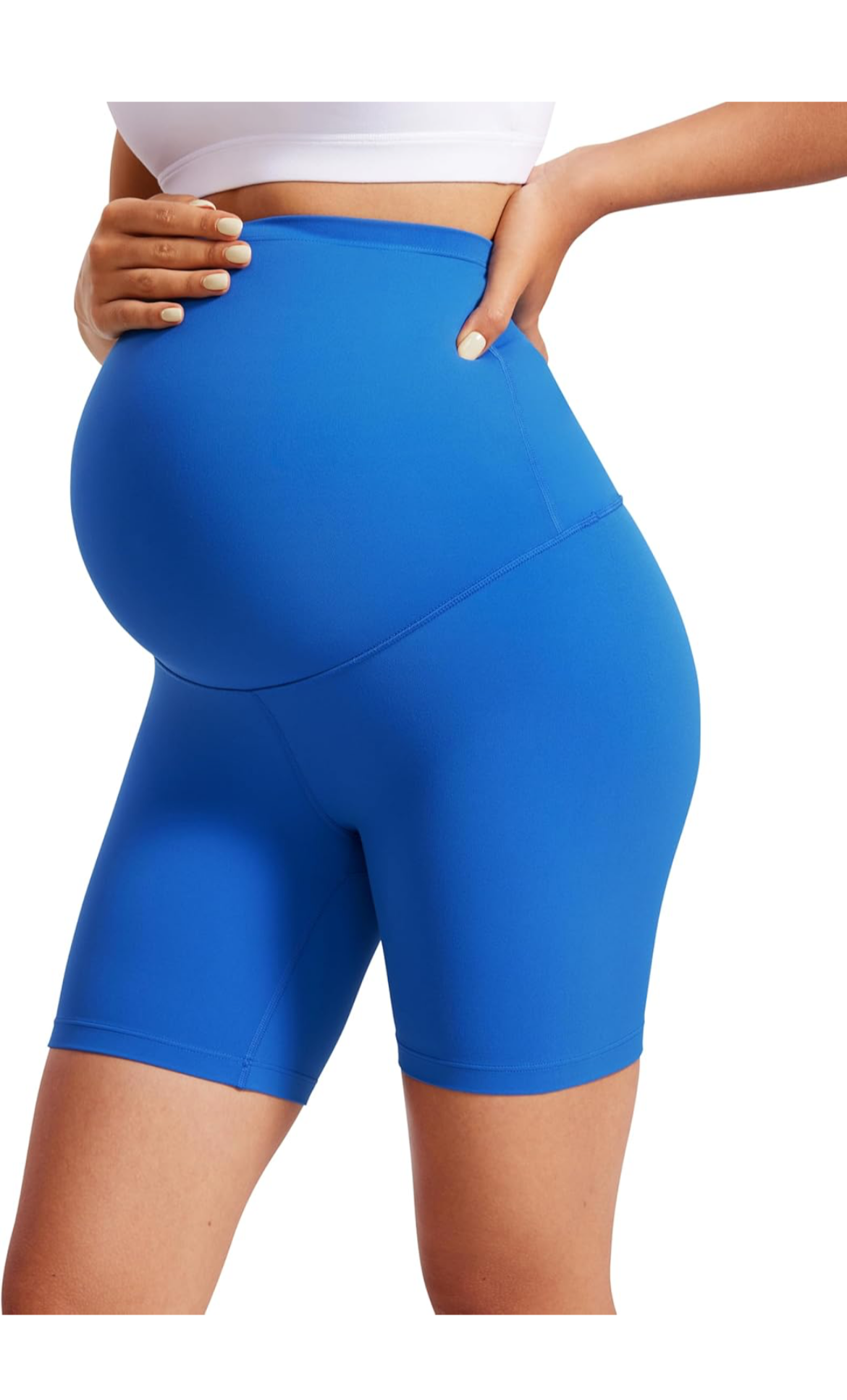 Womens Butterluxe Maternity Yoga Biker Shorts